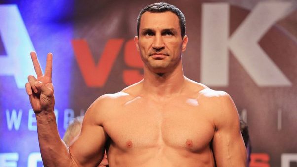 Le boxeur ukrainien Vladimir Klitschko raccroche les gants Le boxeur ukrainien Vladimir Klitschko raccroche les gants