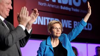Image: Senator Elizabeth Warren speaks at NABTU legislative conference in W