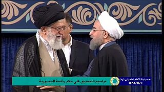 روحاني رئيساً لإيران للمرة الثانية بعد مباركة خامنئي
