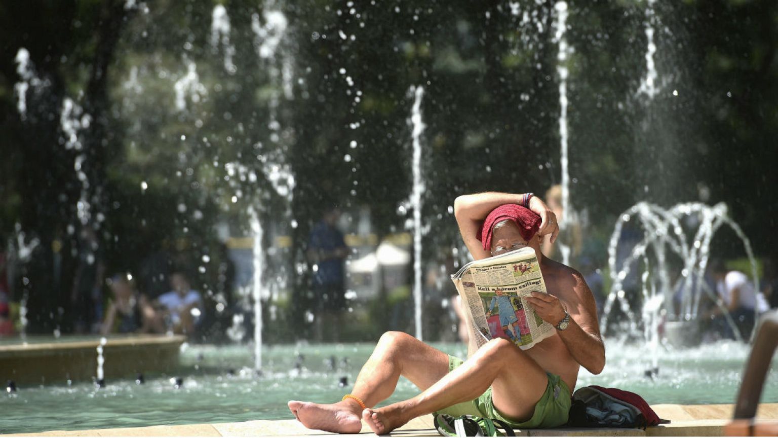 Tombol a hőség Budapesten