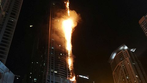 A second fire engulfs Dubai's 'Torch' skyscraper