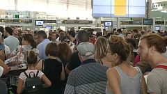 Huelga en el aeropuerto de El Prat de Barcelona
