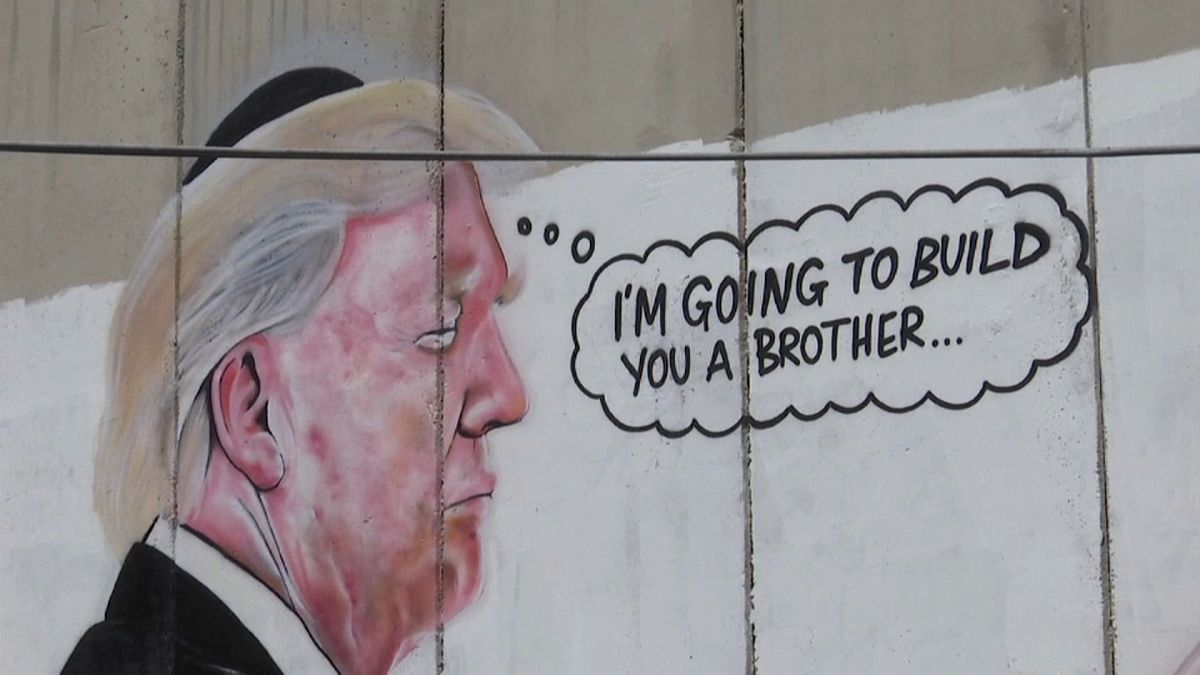 Cisjordanie : un portrait géant de Trump sur le mur de séparation