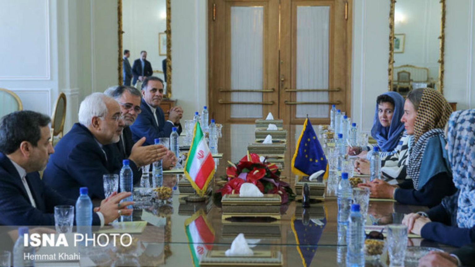 دیدارهای موگرینی با مقامات ایران در حاشیه مراسم تحلیف روحانی
