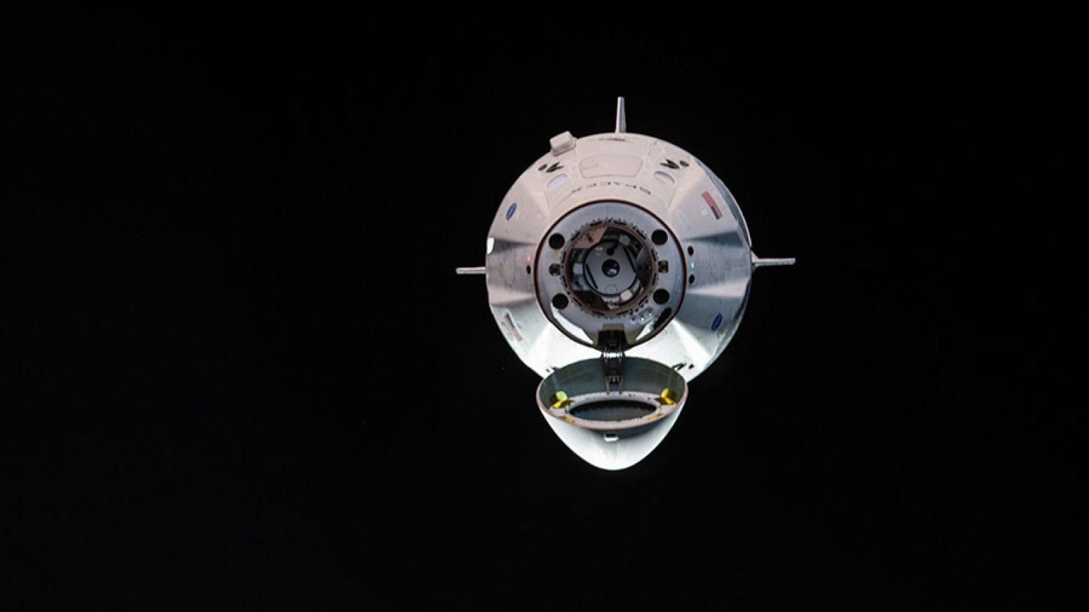 Image: he uncrewed SpaceX Crew Dragon spacecraft is the first Commercial Cr