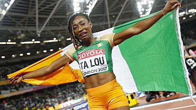 Ivory Coast celebrates Marie-Josee Ta Lou for IAAF silver medal
