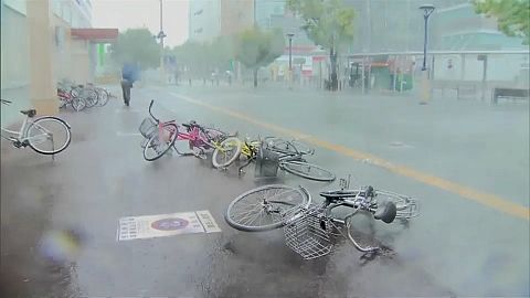 Typhoon in Japan