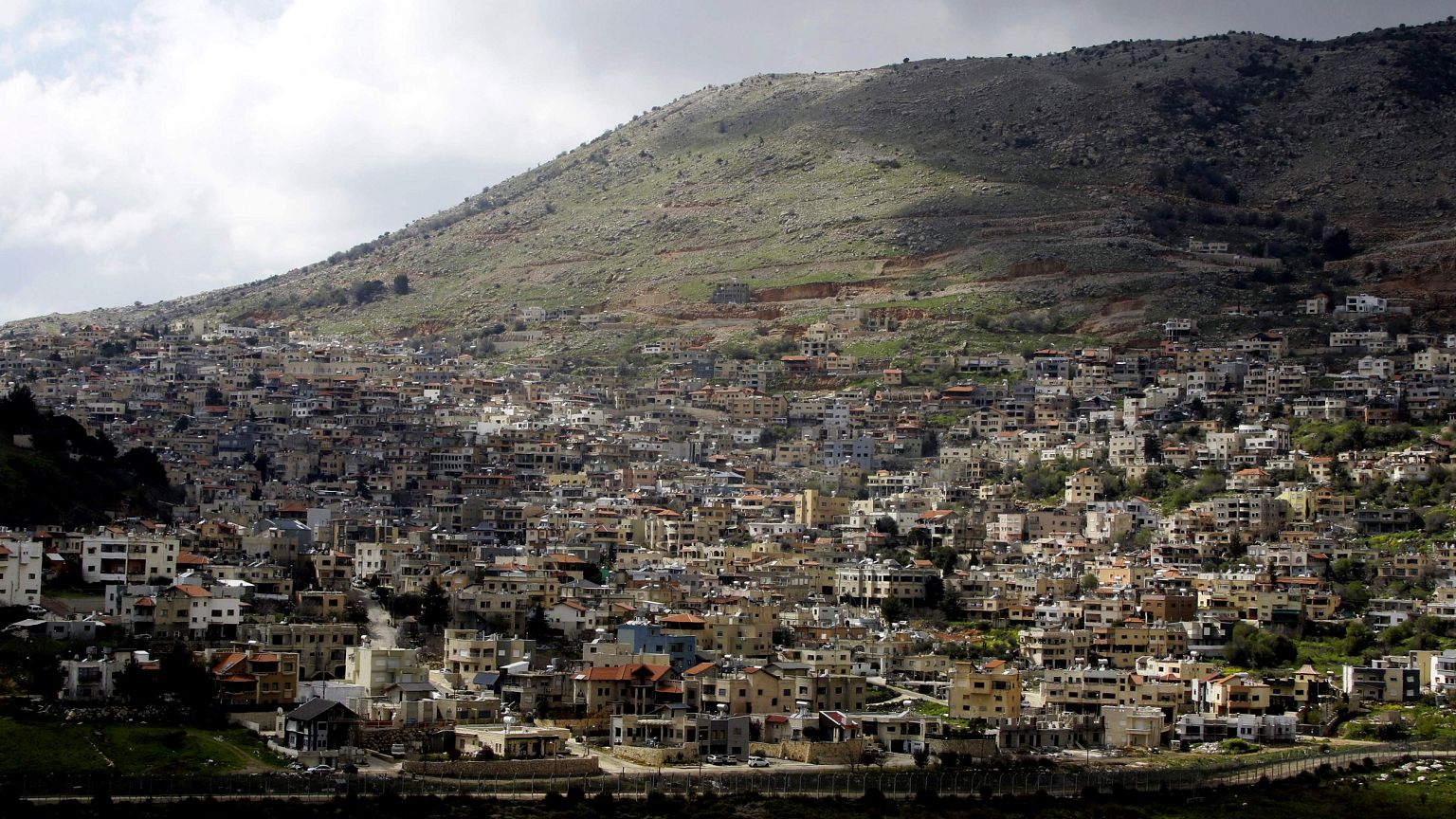 Image: The town of Majdal Shams in the Israeli-annexed Golan Heights on Mar
