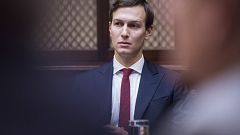 Image: Jared Kushner, senior adviser to President Donald Trump, listens dur