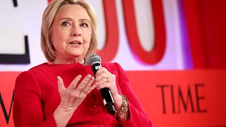 Image: Hillary Clinton speaks at the TIME 100 Summit on April 23, 2019 in N