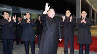 Image: Kim Jong Un departs North Korea