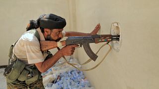 Gaining ground in Raqqa - US backed Syrian forces surround Islamic State fighters in push to take back the city