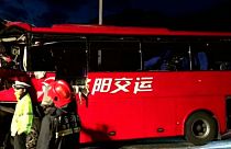 تصادف در چین: ۳۶ سرنشین یک اتوبوس کشته شدند