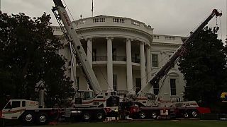 شاهد: أعمال ترميم في البيت الأبيض
