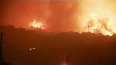 جنگلهای جزیره کورس فرانسه در آتش می سوزند