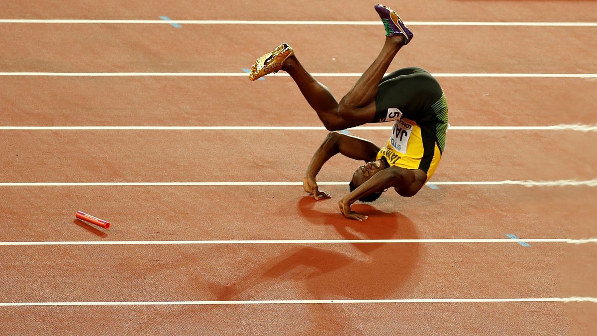 Bolt lesionado na última corrida em Londres