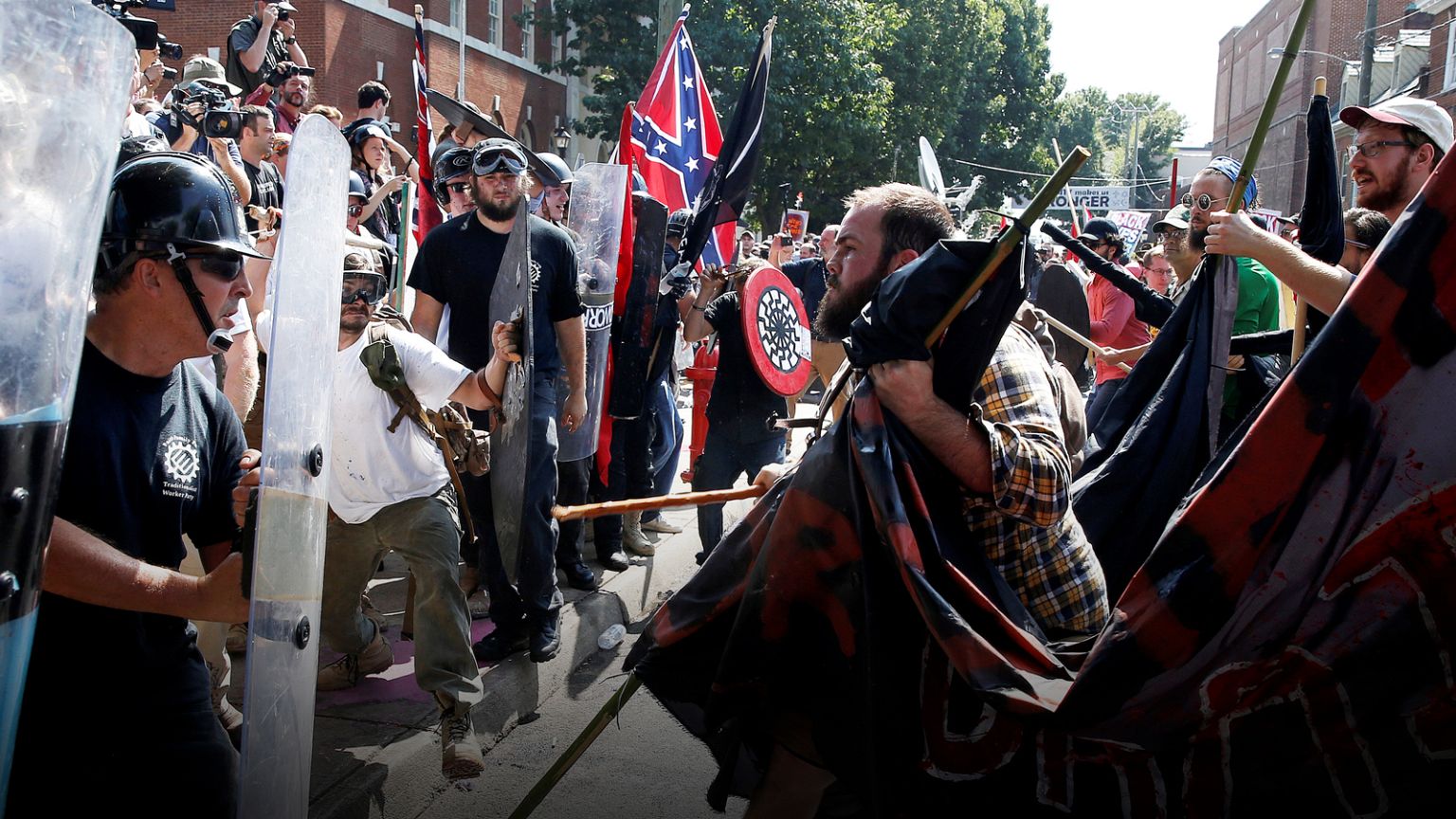 Trump condemnation of Virginia far-right violence 'not enough'