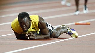 Usain Bolt's final race ends in pain after injury
