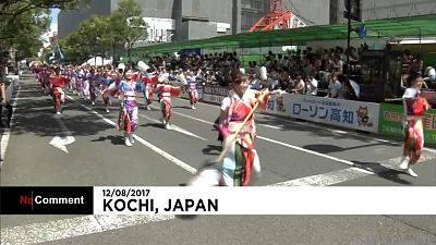 مدينة كوتشي اليابانية تسدل الستار على مهرجان يوساكوا الشهير