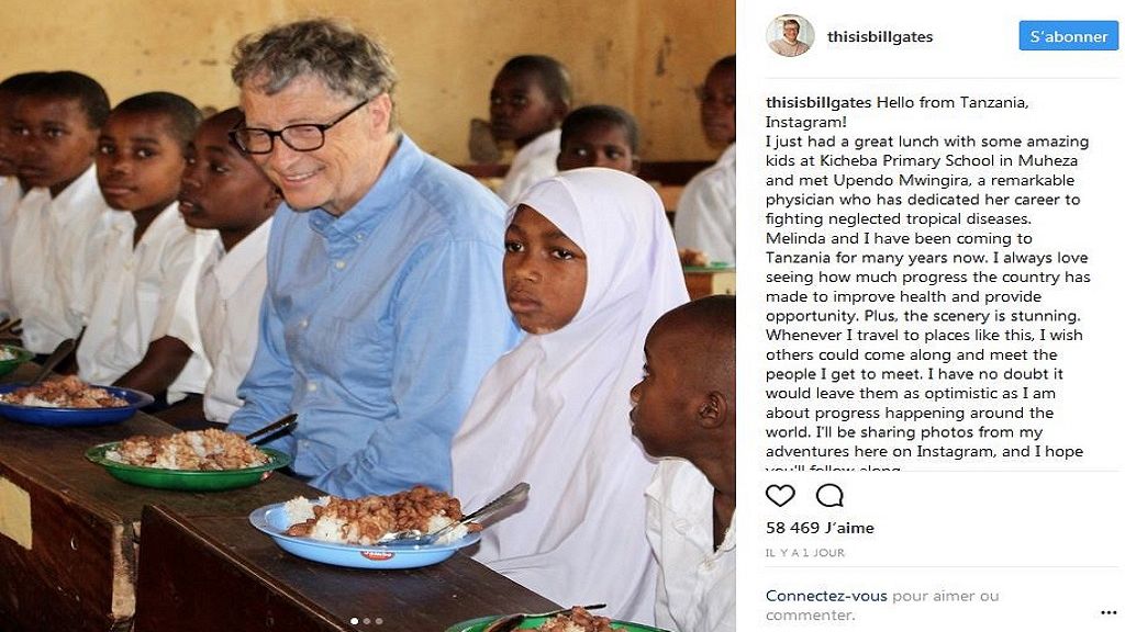 Bill Gates joins Instagram from Tanzania Africanews