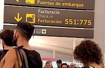 Greve no aeroporto de Barcelona