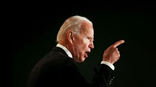 Image: Joe Biden speaks at a conference in Washington on March 12, 2019.