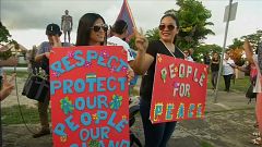 Guam: 100 Menschen demonstrieren für Frieden
