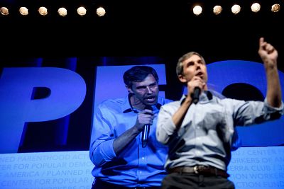 Beto O\'Rourke speaks at the "We The People" summit in Washington on April 1, 2019.
