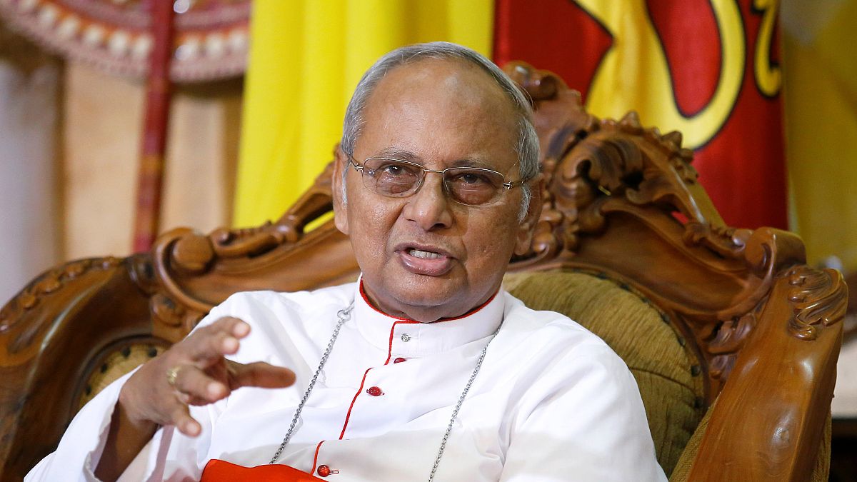 Image: Cardinal Malcolm Ranjith, the archbishop of Colombo, speaks at a new