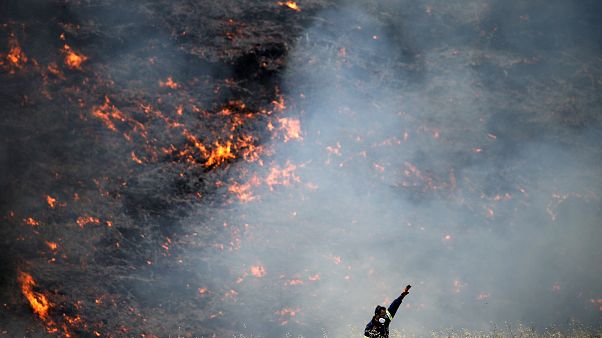 Στις «στάχτες» της Βορειοανατολικής Αττικής με τον φακό του Reuters Στις «στάχτες» της Βορειοανατολικής Αττικής με τον φακό του Reuters