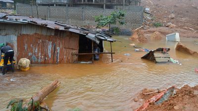 مرگ و آوارگی صدها نفر در سیرالئون بر اثر جاری شدن سیل