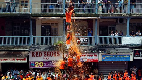 Mumbai human pyramids get high to celebrate Dahi Handi