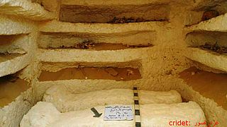 اكتشاف ثلاث مقابر في محافظة المنيا جنوب مصر