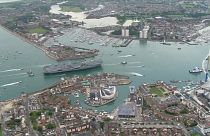 UK's largest aircraft carrier docks at home port