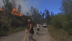 Thousands of firefighters battle central Portugal wildfires