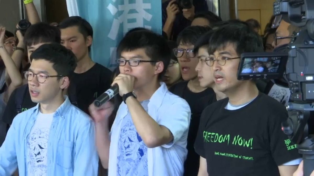 Hong Kong democracy campaigners jailed over anti-government protests