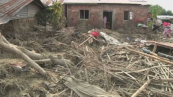Nach den Überschwemmungen in Nepal Nach den Überschwemmungen in Nepal