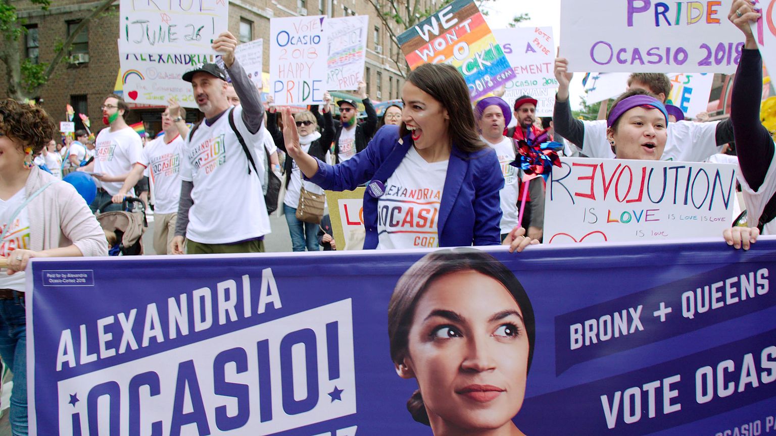 Alexandria Ocasio-Cortez in the Netflix documentary "Knock Down the House."
