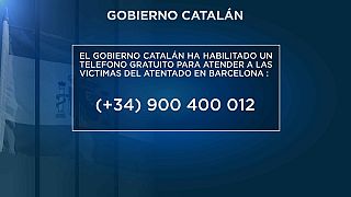 Teléfono gratuito para las víctimas del atentado de Barcelona