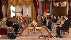 البرزاني يلتقي بوفد أمريكي بخصوص الاستفتاء على انفصال الإقليم عن العراق