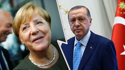 Erdogan tells Turks in Germany to vote against Merkel