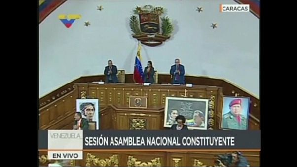 Venezuela's new constituent assembly votes to take parliament's powers Venezuela's new constituent assembly votes to take parliament's powers