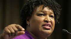 Image: Former Georgia gubernatorial candidate Stacey Abrams speaks during t