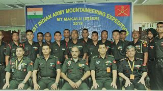 Image: The Indian army's mountaineering expedition team was credited with f