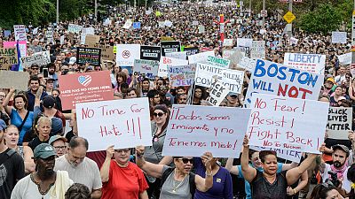 Kisebb összecsapások egy bostoni tüntetésen