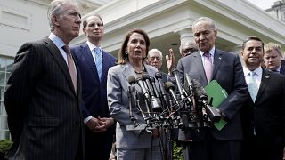 Image: Speaker of the House Nancy Pelosi and Senate Minority Leader Sen. Ch