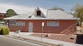 Image: The VIP Spa on Tijeras Avenue in Albuquerque, New Mexico.