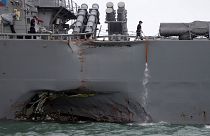 Collision près de Singapour : dix marines américains disparus