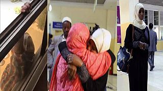 Ethiopian maid thrown off 7th floor of Kuwait apartment returns home