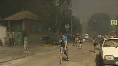 Rostov-na-Donu’da çıkan yangın büyük paniğe yol açtı.
